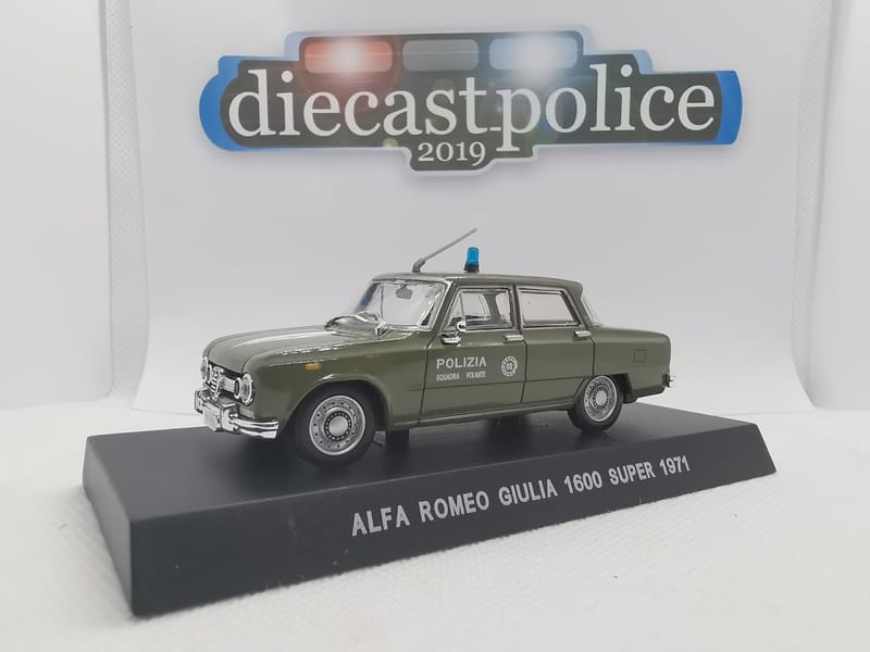 Alfa Romeo Alfa Romeo Gulia 1600 super 1/43 diecast Police — Polizia di Stato Italy