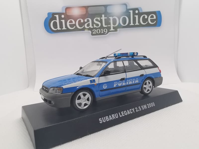 Subaru Subaru Legacy 2.5 SW 1/43 diecast Police — Polizia di Stato Italy