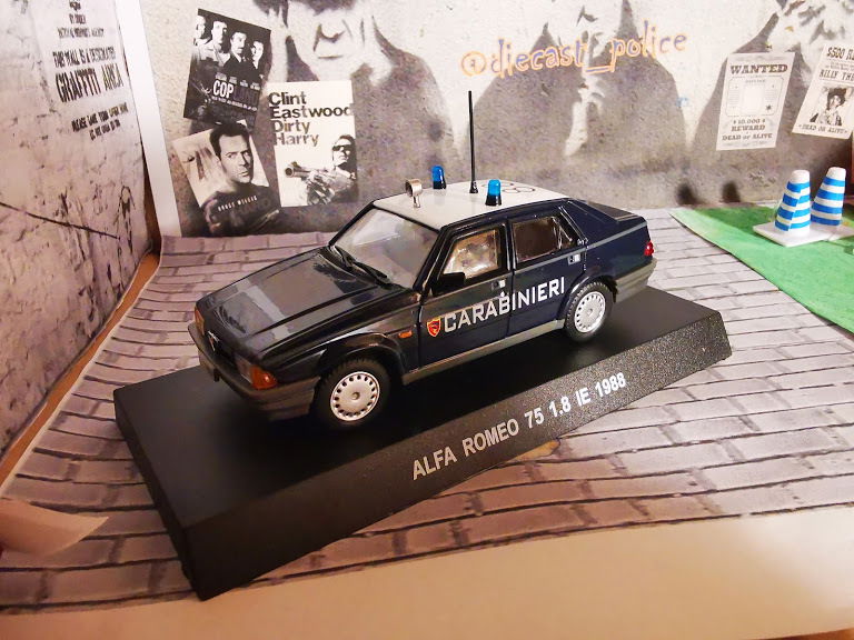 Alfa Romeo Alfa Romeo 75 1.8 IE 1/43 diecast Gendarmerie — Carabinieri Italy