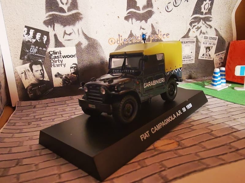 Fiat Fiat AR 59 Campagnola 1/43 diecast Gendarmerie — Carabinieri Italy