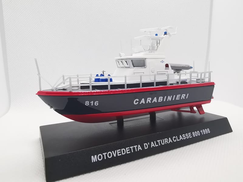 Moto Motovedetta D Altura 800 1/43 diecast Gendarmerie — Carabinieri Italy