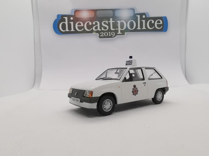 Vauxhall Vauxhall Nova 1/43 diecast Regional Police — Northumbria Police United Kingdom