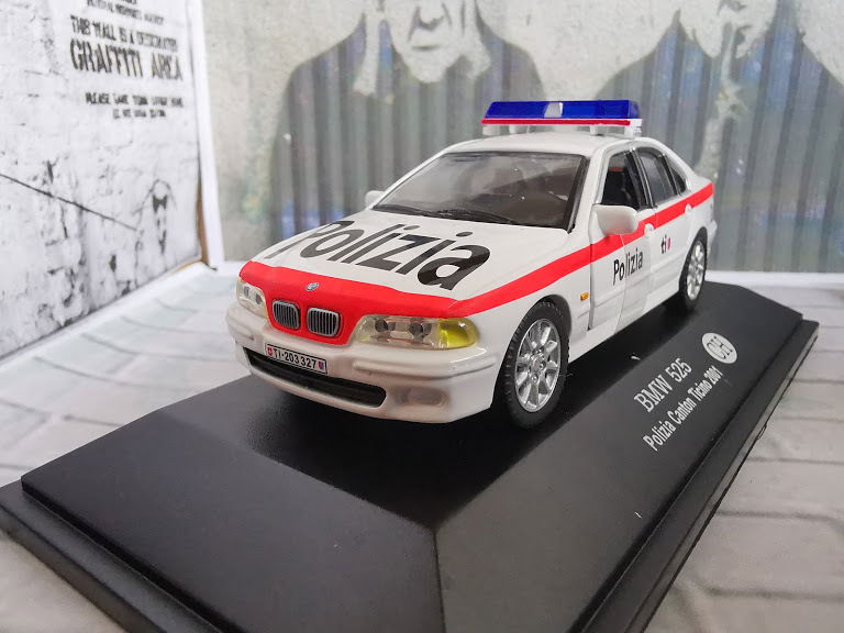 BMW BMW 525 1/43 diecast Regional Police — Polizia cantonale Ticino Switzerland