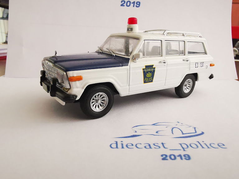 Jeep Jeep Wagooner 1/43 diecast Regional Police — Pennsylvania State Police United States
