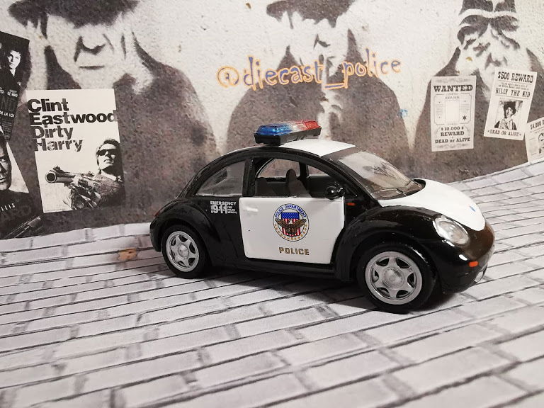 Volkswagen Volkswagen New Beetle 1/43 diecast Police — Police Department United States