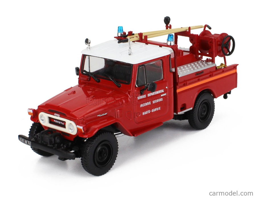 Toyota TOYOTA LAND CRUISER BJ45 1/43 diecast Fire — Sapeurs-Pompiers France