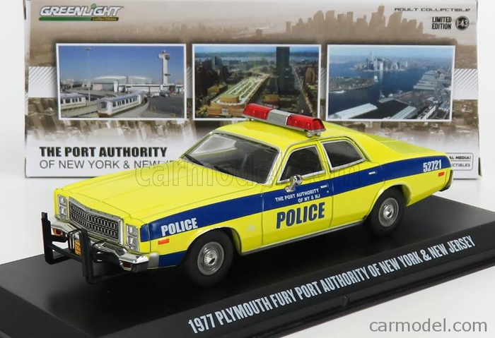 Plymouth Plymouth Fury 1/43 diecast Police — The Port Authority Of New York and New Jersey Police United States