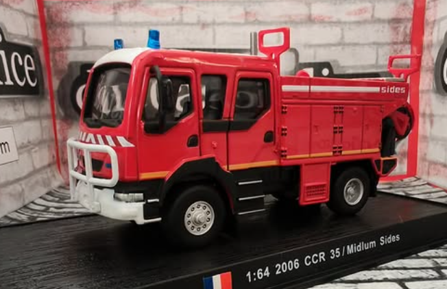Renault Renault CCR 35 / Midlum Sides 1/64 diecast Fire — Sapeurs-Pompiers France