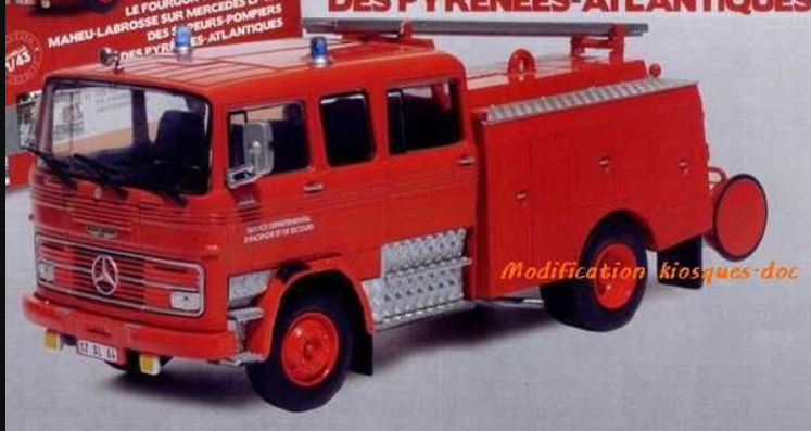 Mercedes-Benz Mercedes-Benz 1113 1/43 diecast Fire — Sapeurs-Pompiers France
