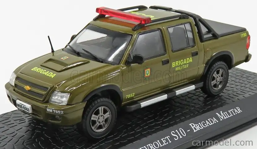 Chevrolet CHEVROLET S10 1/43 diecast Gendarmerie — Polícia Militar Brazil