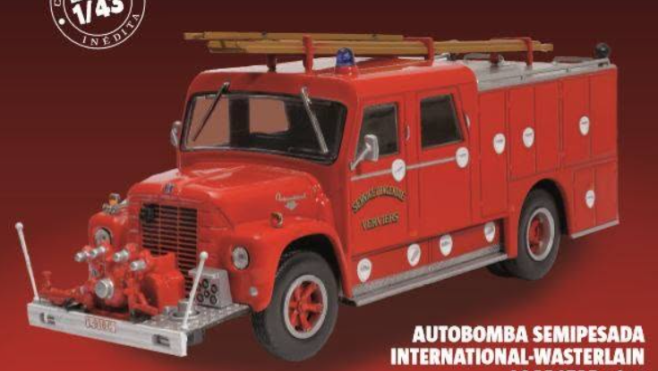 International International-Wasterlain Loadstar 1627 1/43 diecast Fire — Pompiers / Brandweer Belgium