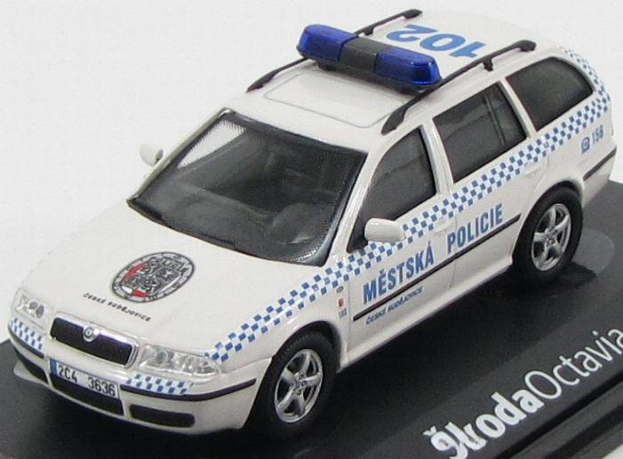 Škoda Škoda Octavia Combi Tour 1/43 diecast Local Police — Městská Policie České Budějovice Czech Republic