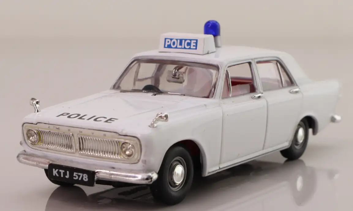 Ford Ford Zephyr 6 MkIII 1/43 diecast Regional Police — Dyfed-Powys Police United Kingdom