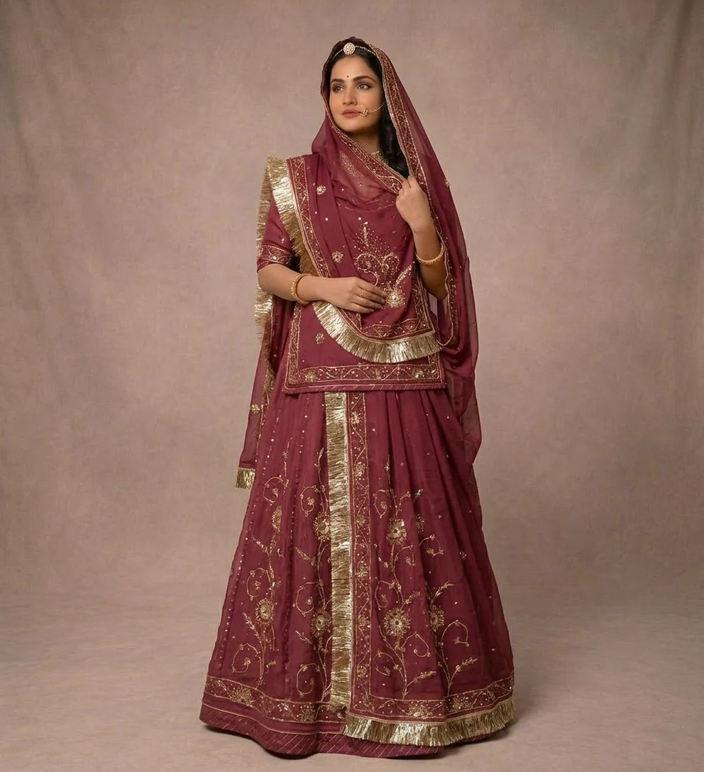Rani Maroon Poshak