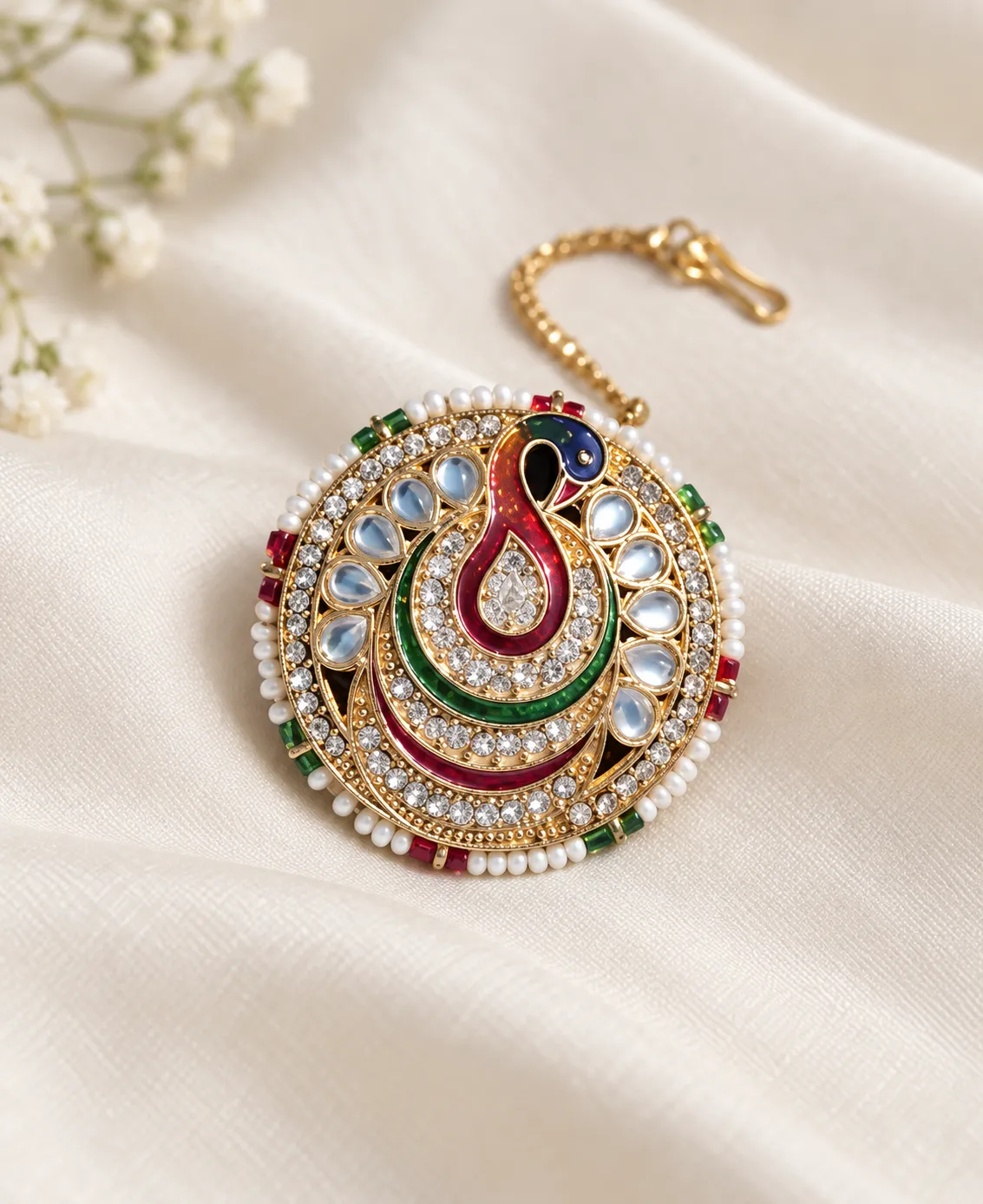 Kundan Rajputi Rakhdi Rajputi poshak – Metal with Kundan