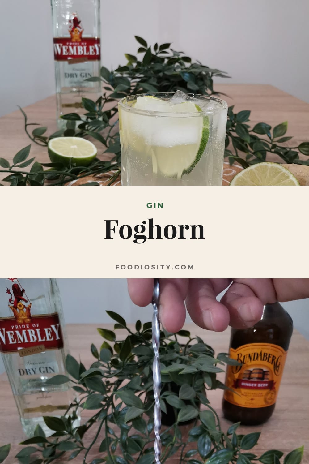 Foghorn &mdash; Gin and Ginger Beer