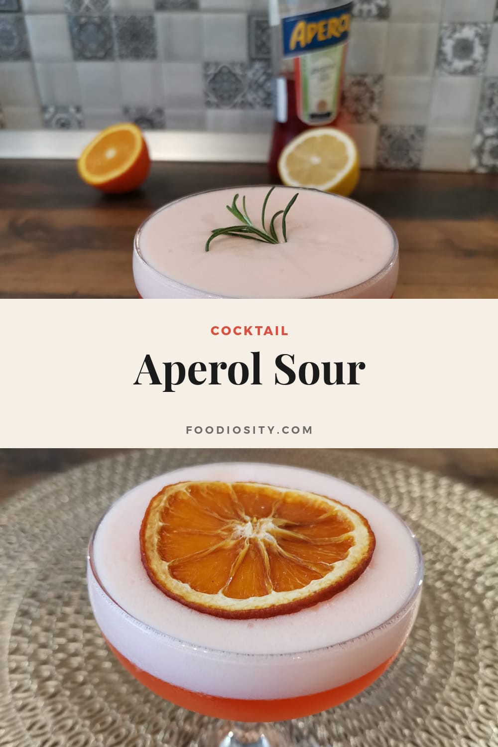 Aperol Sour &mdash; A Winter Aperol Cocktail