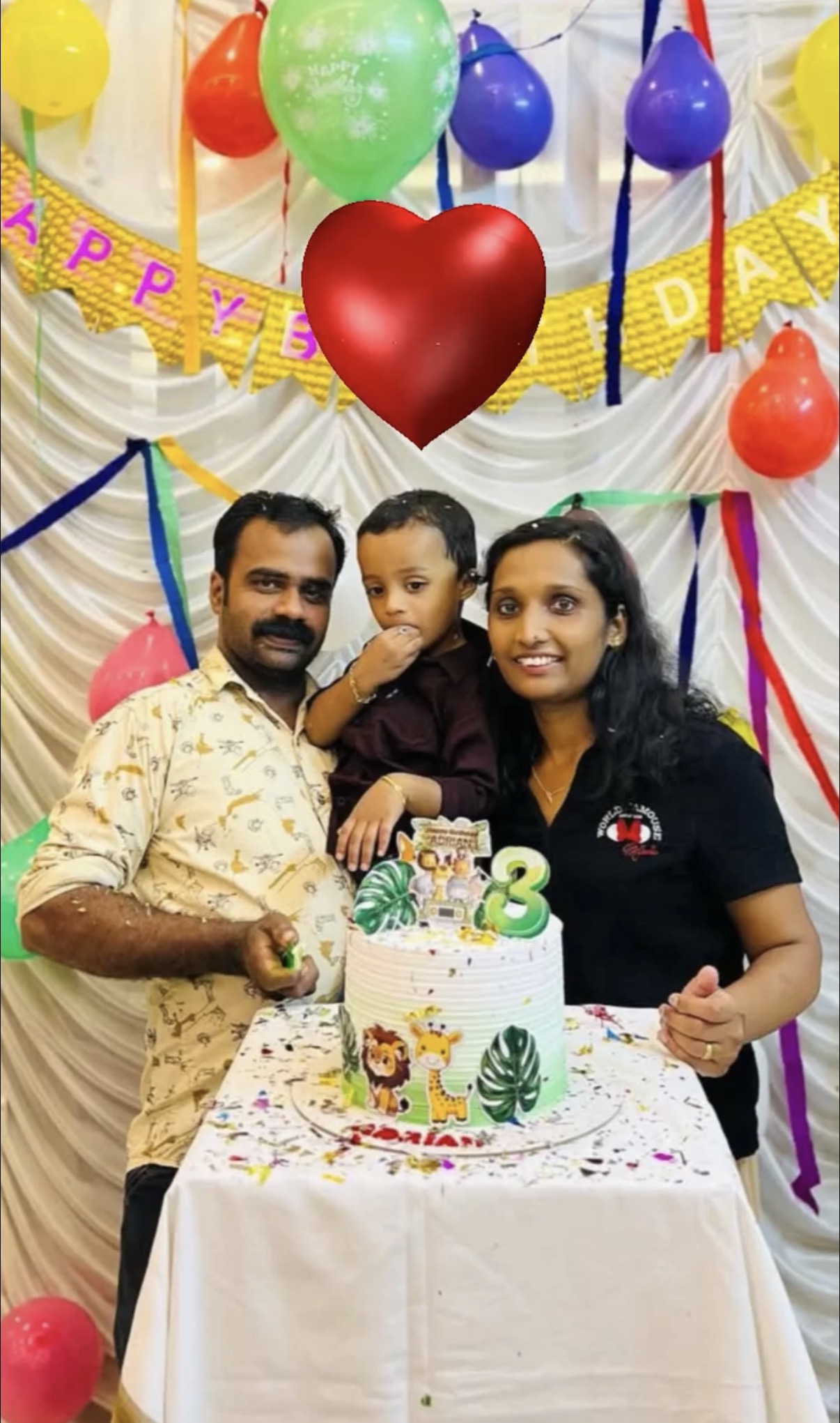 3 year old boy birthday celebration cake
