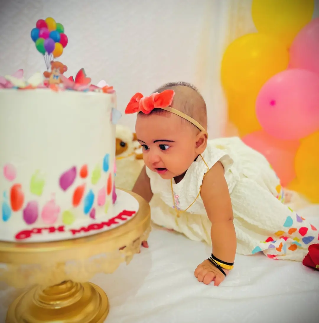 6-Month Baby & Half Birthday Cake