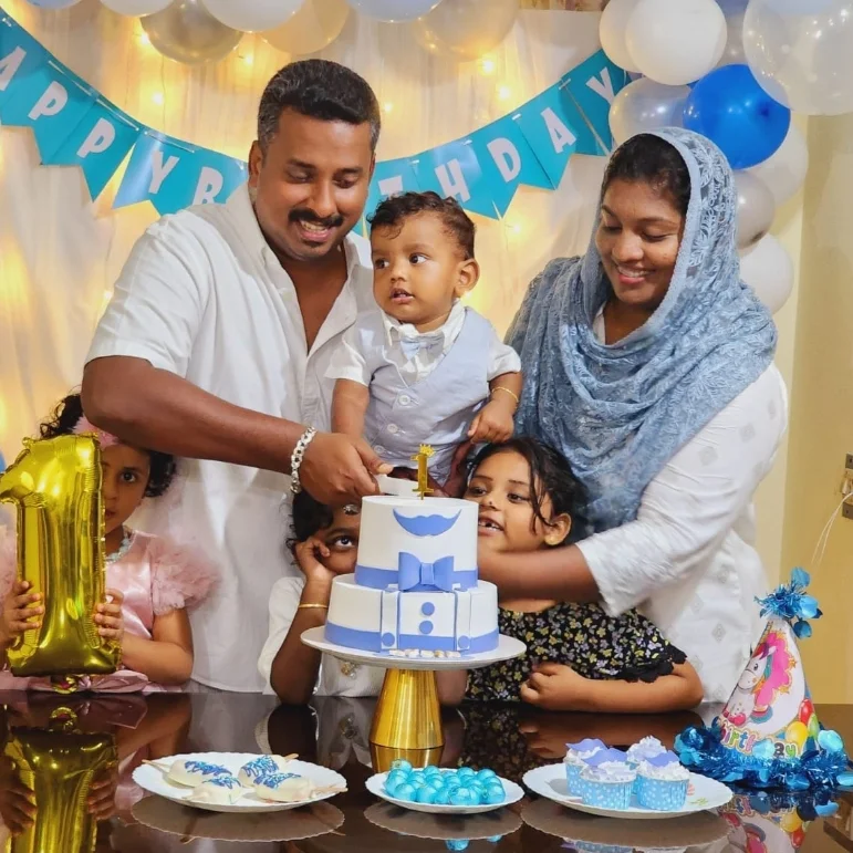 Boy's 1st Birthday Milestone
