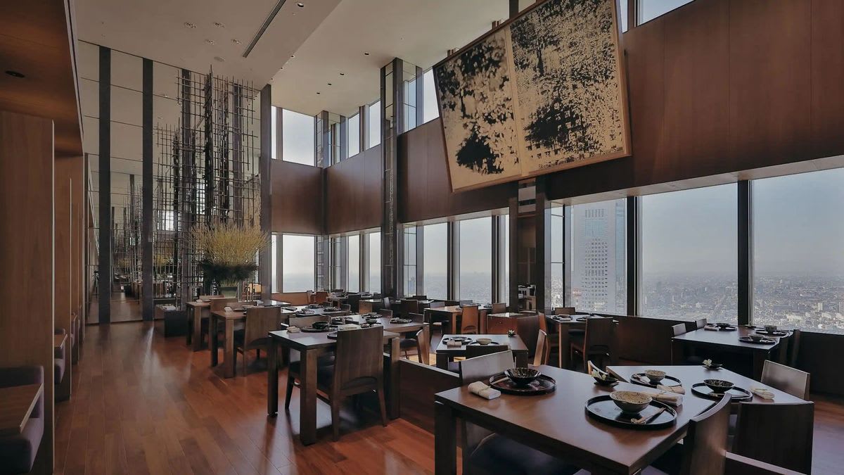 The main lounge of the Park Hyatt Tokyo, after renovation
