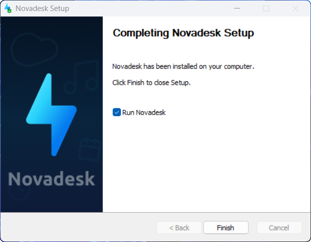 Completing Setup