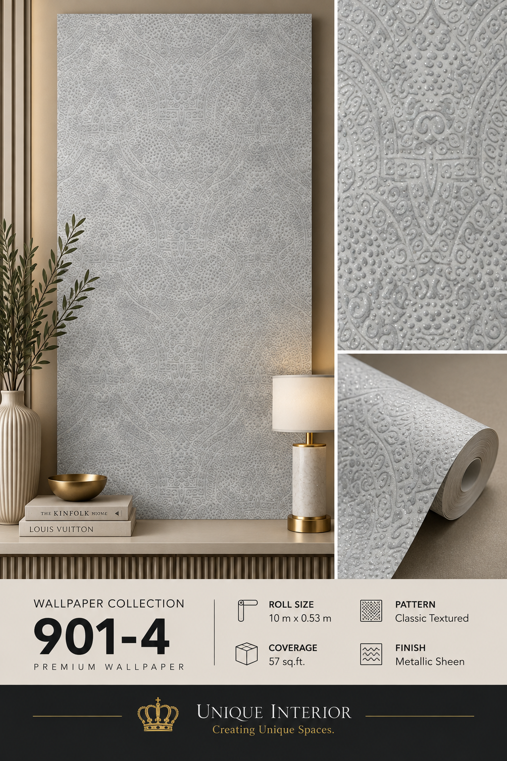 Pearl Paisley Emboss