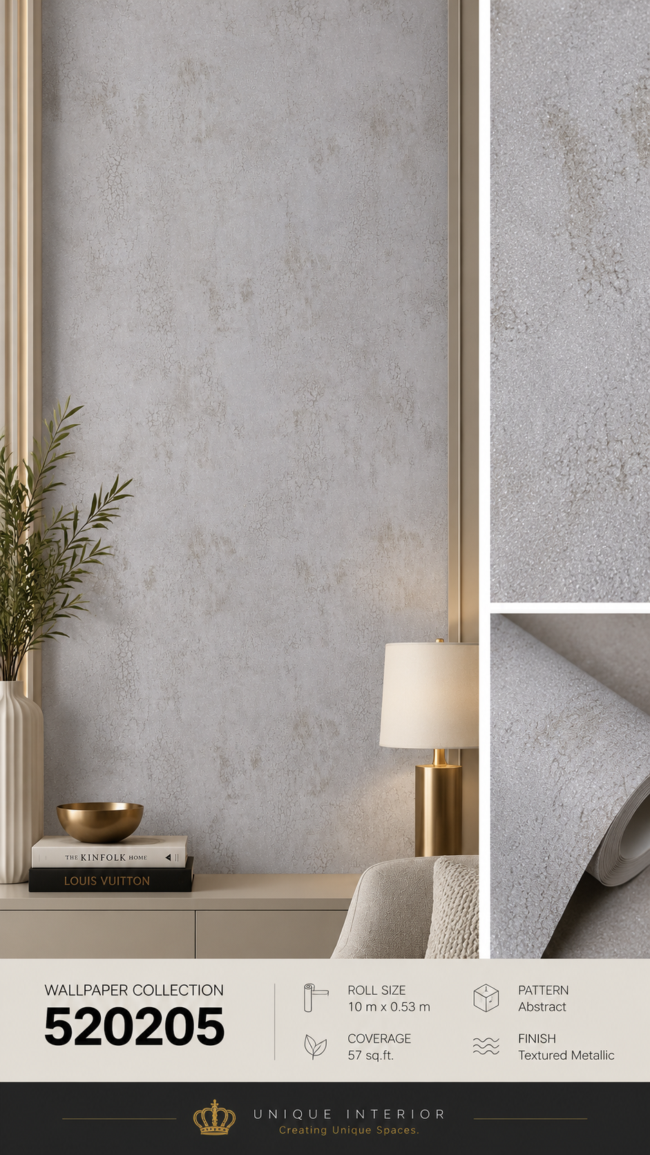 Pale Crackle Stone