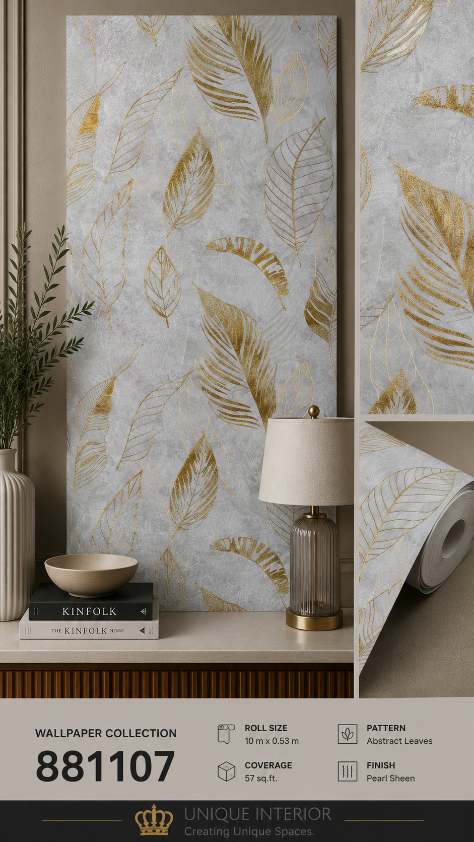 Falling Gold Leaf