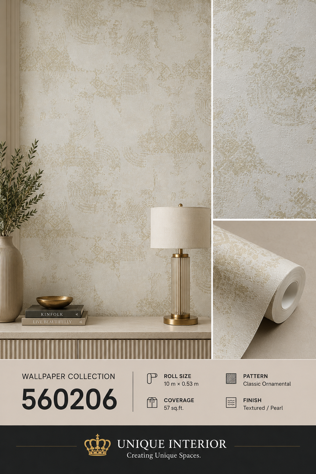 Ivory Damask Whisper