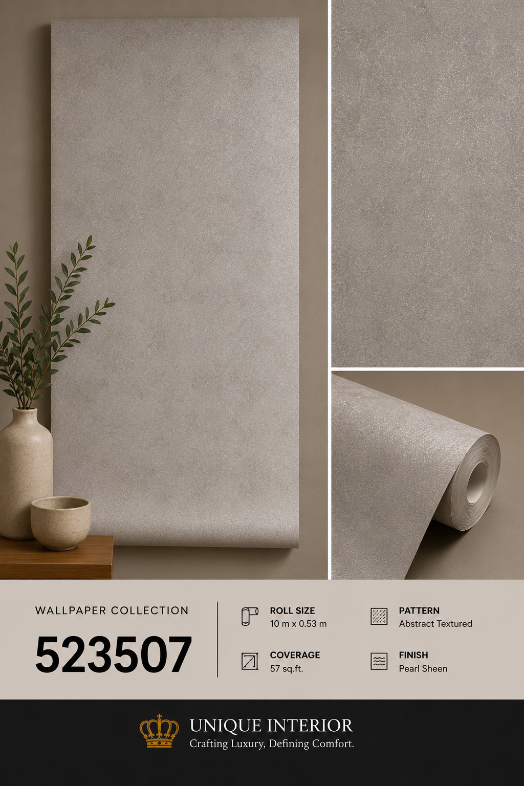Mushroom Taupe Plain