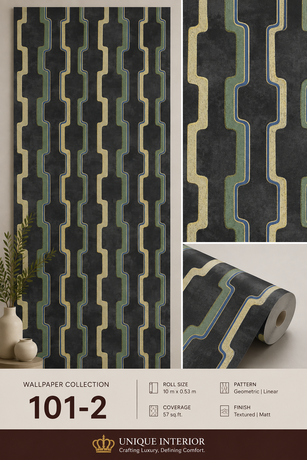 Emerald Deco Ribbon