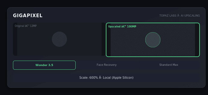 Topaz Gigapixel AI Download 1.3.3 for Mac