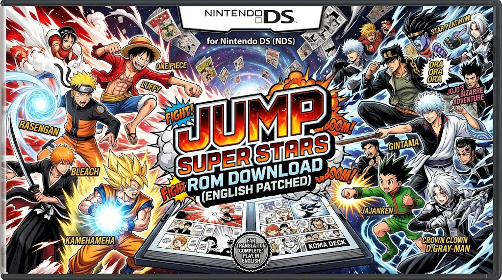 Jump Super Stars ROM Download (English Patched) for Nintendo DS (NDS)