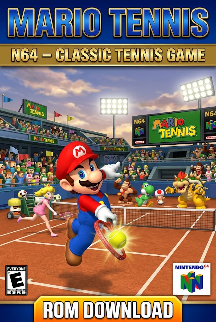 Mario Tennis ROM Download for Nintendo 64 – Classic Tennis Game
