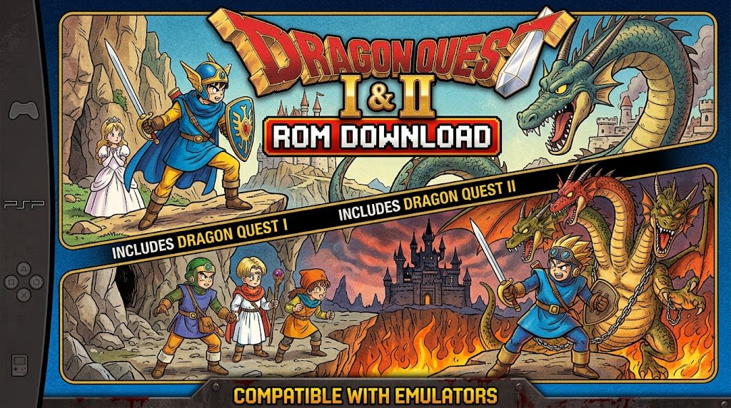 Dragon Quest I & II ROM Download