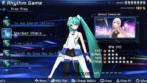 Hatsune Miku: Project DIVA Extend ROM Download - Screenshot 1