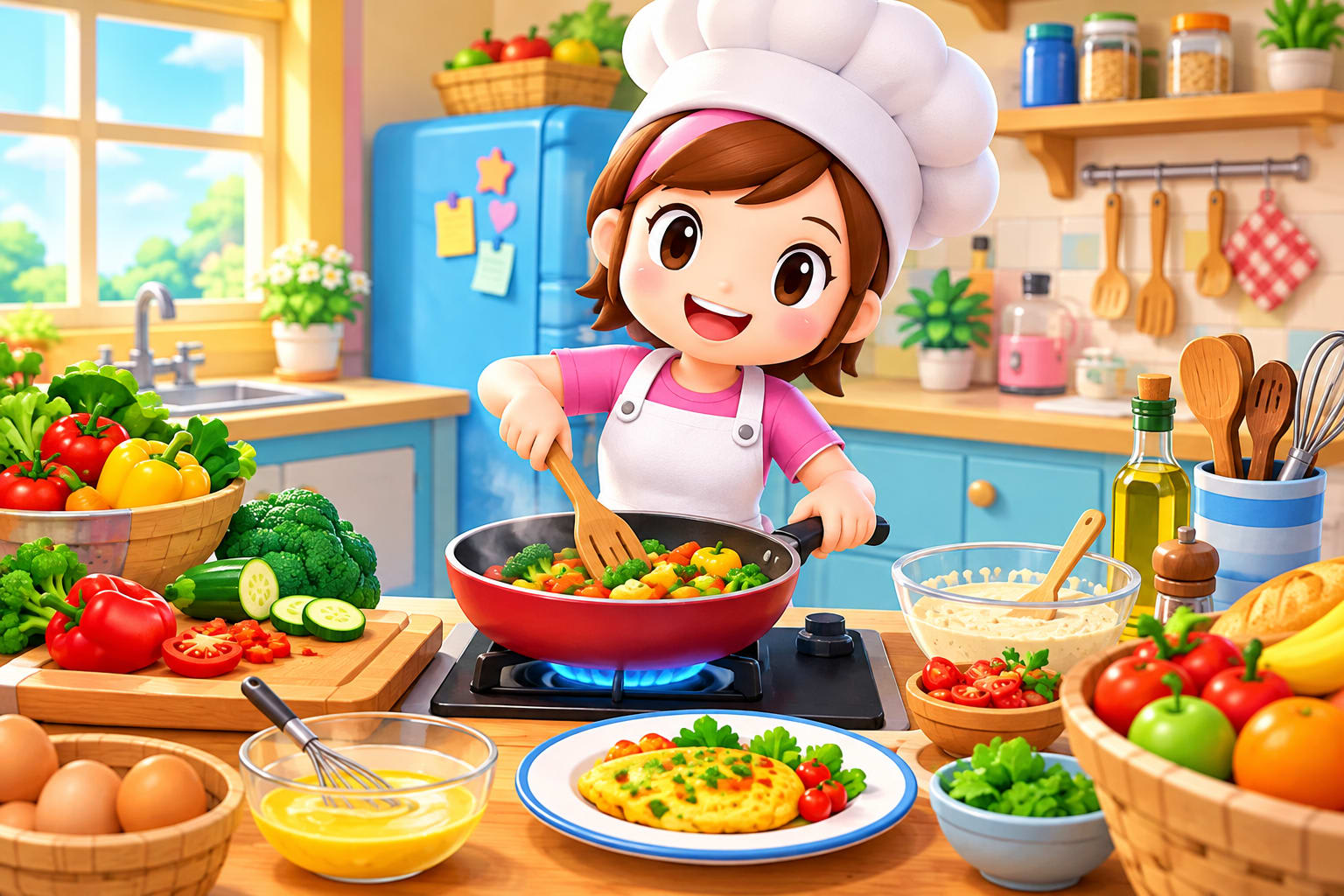 Cooking Mama 3 (EU)(BAHAMUT) - Screenshot 1