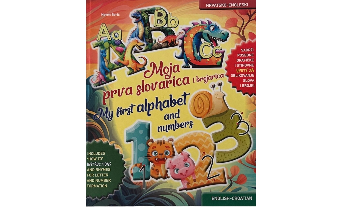 Moja prva slovarica i brojarica (hrvatsko – engleski)