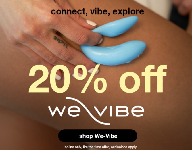 20% OFF We-Vibe App-Controlled Vibrators and Couples Sex Toys