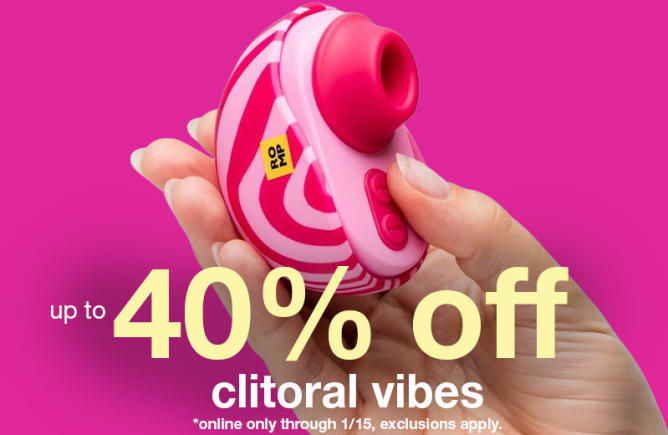 Up to 40% off clit toys