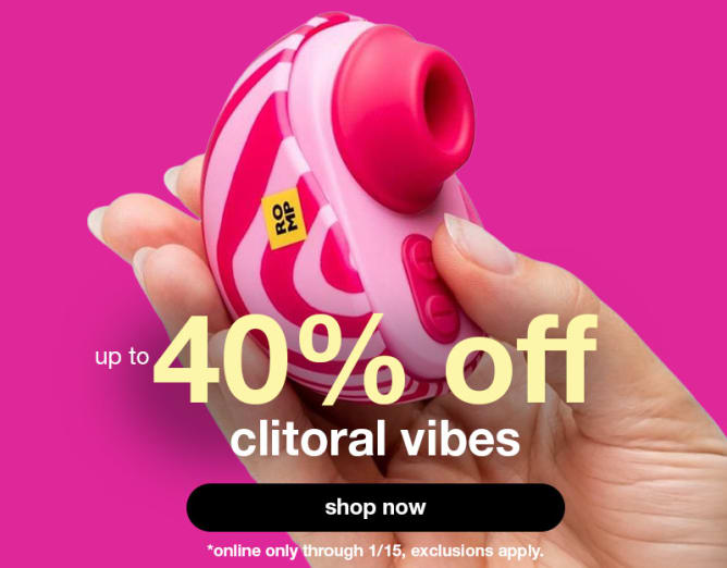 Up to 40% off clitoral vibes