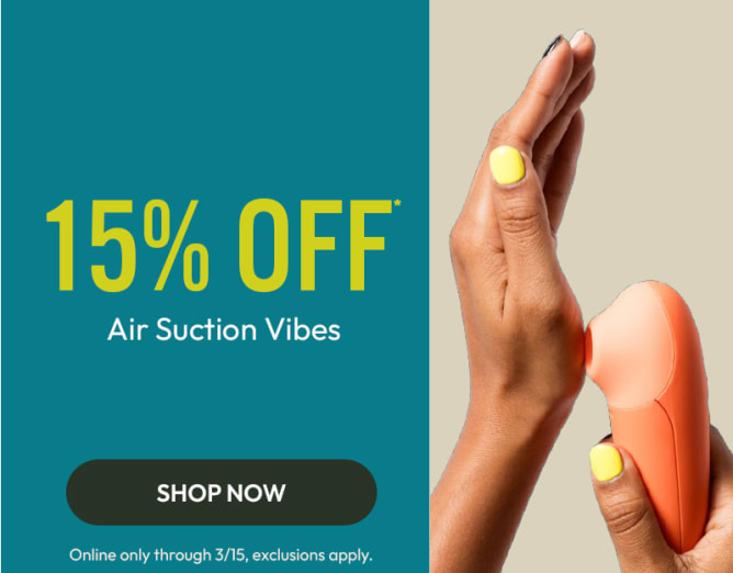 15% off air suction toys online, exclusions apply