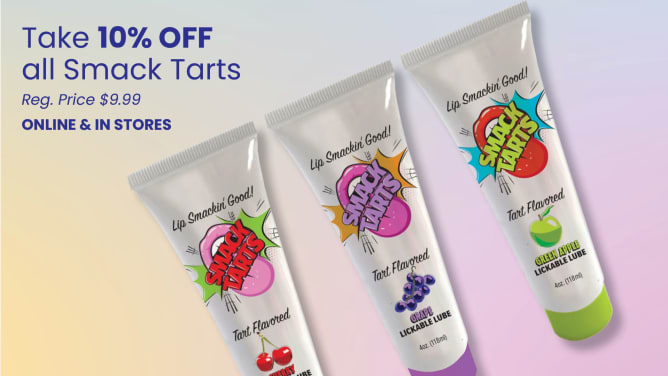 10% OFF Smack Tarts Lickable Flavored Lubricant
