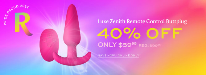 Luxe Zenith Remote Control Rechargeable Silicone Buttplug 40% Off
