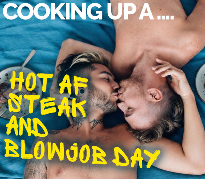 Cooking Up A Hot AF Steak & Blowjob Day  @SEXTOYS.CO.UK