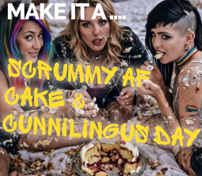 Make It A Scrummy AF Cake & Cunnilingus Day  @SEXTOYS.CO.UK