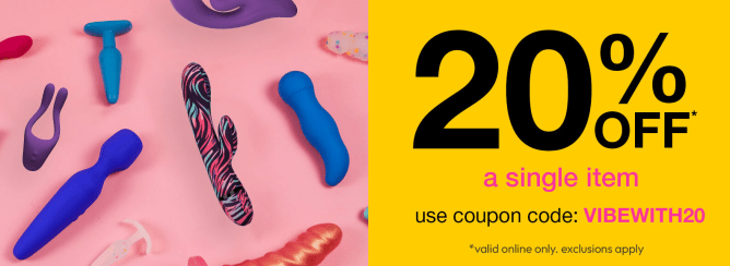 20% Off a single item with code VIBEWITH20