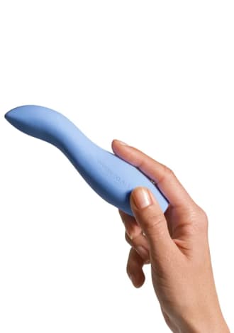 Hand holding vibrator