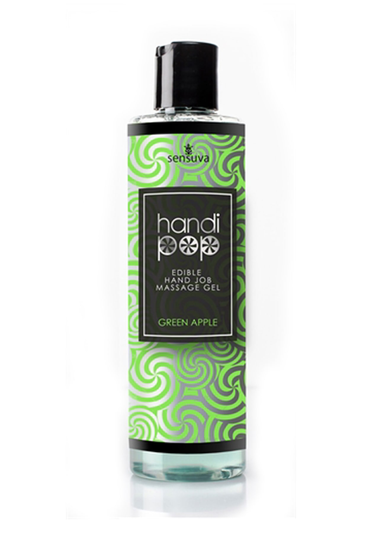 Sensuva Handi Pop Handjob Massage Gel - Green Apple - 4.2 oz.